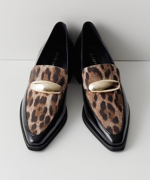 HIMIKO（ヒミコ）の「【HIMIKO】軽量ソールオーバルモチーフローファー/651306（ローファー・レディース・ブラウン系その他/ブラック/ガンメタ・25.0cm/24.5cm/23.5cm/22.5cm/22.0cm/25.5cm/24.0cm/23.0cm）」の2枚目の写真