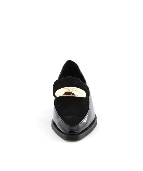 HIMIKO（ヒミコ）の「【HIMIKO】軽量ソールオーバルモチーフローファー/651306（ローファー・レディース・ブラウン系その他/ブラック/ガンメタ・25.0cm/24.5cm/23.5cm/22.5cm/22.0cm/25.5cm/24.0cm/23.0cm）」の7枚目の写真