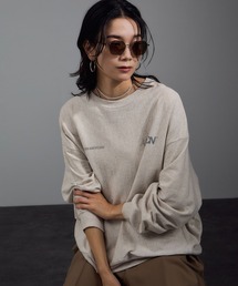 新品【AMERICANA/アメリカーナ】ヘンリー ロングスリーブ Tシャツ白 AMERICANA tシャツ 「AMERICANA/アメリカーナ」LONGSLEEVE T