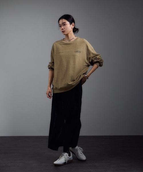 AMERICANAスウェット&ハーフネック ロングスリーブTシャツ AMERICANAスウェット&ハーフネック ロングスリーブTシャツ