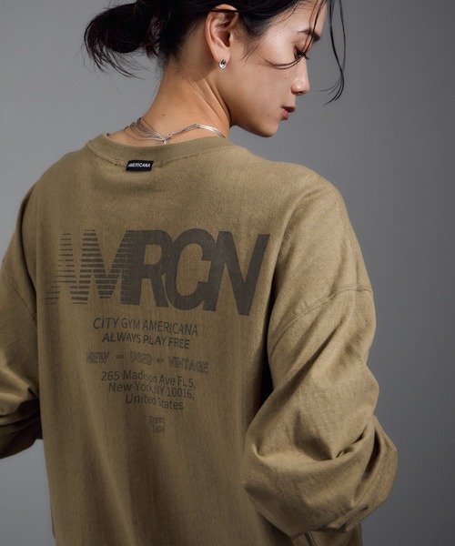 Americana（アメリカーナ）】リバースウィーブ L/S T／ロング