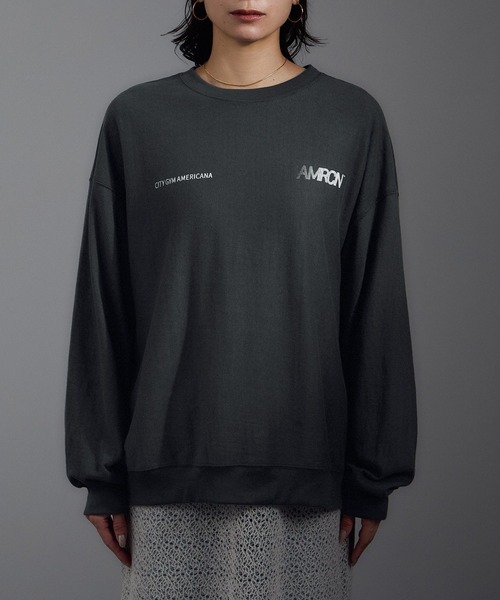 Americana（アメリカーナ）】リバースウィーブ L/S T／ロング