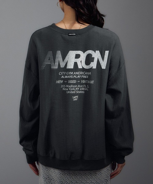 新品 AMERICANA/アメリカーナ LONGSLEEVETシャツ AMERICANA/アメリカーナ】LONGSLEEVE Tシャツ（Tシャツ
