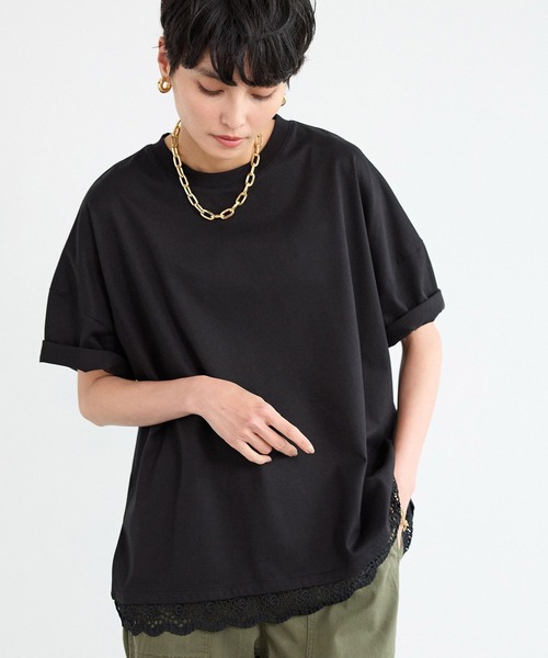 tシャツ BARNYARDSTORM / レースヘムプルオーバー レディース BARNYARDSTORM tシャツ / レースヘムプルオーバー レディース