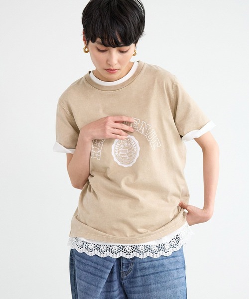 BARNYARDSTORM / レースヘムプルオーバー（Tシャツ/カットソー