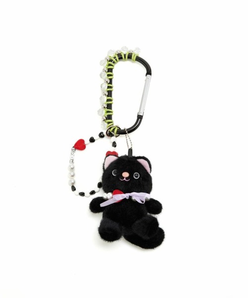 Casselini（キャセリーニ）の「【Casselini】アニマル カラビナ バッグチャーム 猫 犬 熊 くま クマ cat dog bear キーリング ギフト 252-110101（チャーム・レディース・レッド/ブラック/ブルー・FREE）」の6枚目の写真