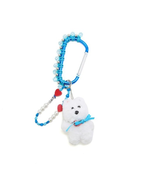 Casselini（キャセリーニ）の「【Casselini】アニマル カラビナ バッグチャーム 猫 犬 熊 くま クマ cat dog bear キーリング ギフト 252-110101（チャーム・レディース・レッド/ブラック/ブルー・FREE）」の7枚目の写真