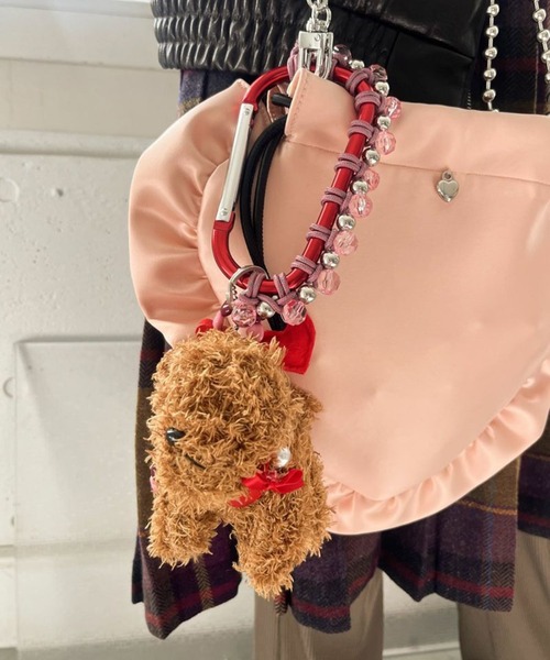 Casselini（キャセリーニ）の「【Casselini】アニマル カラビナ バッグチャーム 猫 犬 熊 くま クマ cat dog bear キーリング ギフト 252-110101（チャーム・レディース・レッド/ブラック/ブルー・FREE）」の8枚目の写真