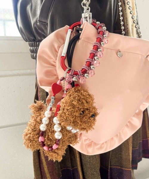 Casselini（キャセリーニ）の「【Casselini】アニマル カラビナ バッグチャーム 猫 犬 熊 くま クマ cat dog bear キーリング ギフト 252-110101（チャーム・レディース・レッド/ブラック/ブルー・FREE）」の16枚目の写真