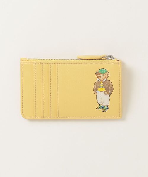 Polo ベレザー ジップ カード ケース POLO RALPH LAUREN（ウィメンズ） Polo ベア レザー ジップ