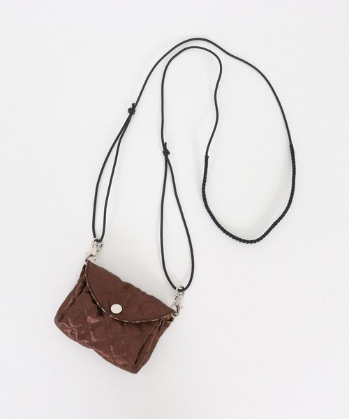 mko12979-Two pockets design mini bag-Mini diamond-pattern