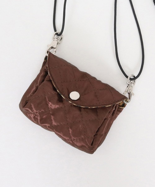 mko12979-Two pockets design mini bag-Mini diamond-pattern