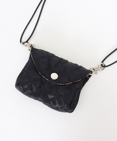 mko12979-Two pockets design mini bag-Mini diamond-pattern