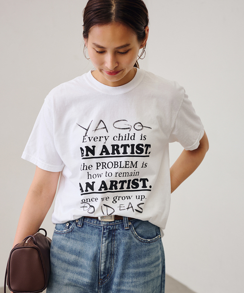 セール】YA GOOD IDEAS × KIBITZ HANDWKS MESSAGE TSHIRT（Tシャツ