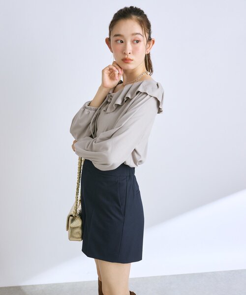 La boutique BonBon（ラブティックボンボン）の「微起毛ギャザーフリル