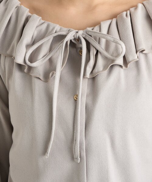 La boutique BonBon（ラブティックボンボン）の「微起毛ギャザーフリル