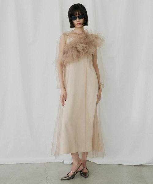 マルチウェイボリュームチュールドレス / multiway volume tulle