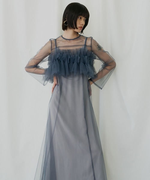 マルチウェイボリュームチュールドレス / multiway volume tulle dress