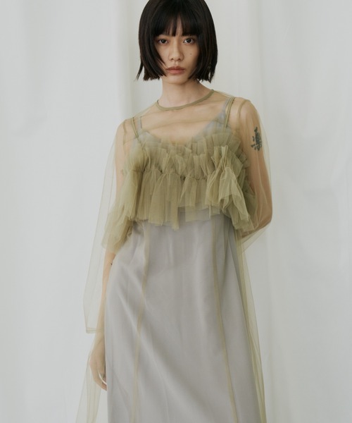 multiway volume tulle dress チュールドレス ANDRESD ドレス マルチウェイボリュームチュールドレス / multiway