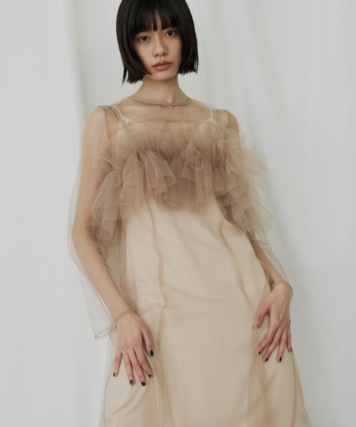 マルチウェイボリュームチュールドレス / multiway volume tulle dress