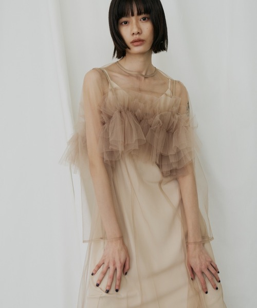 マルチウェイボリュームチュールドレス / multiway volume tulle dress