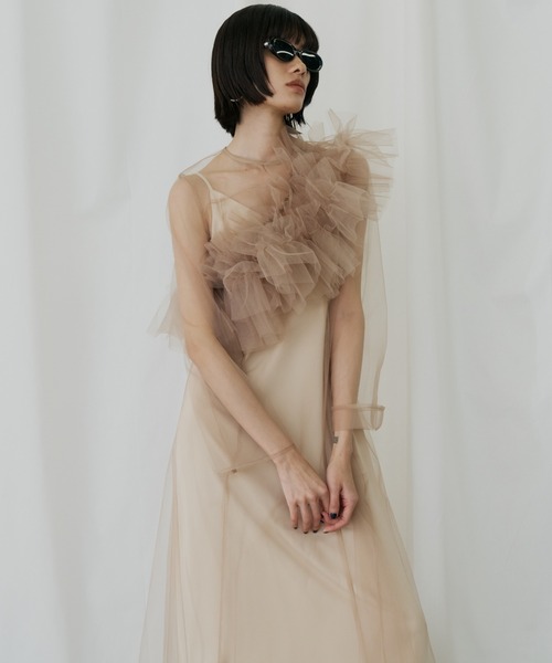 マルチウェイボリュームチュールドレス / multiway volume tulle dress