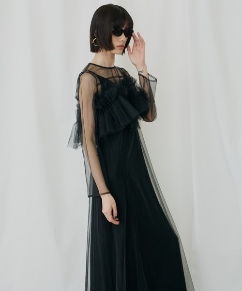 マルチウェイボリュームチュールドレス / multiway volume tulle dress