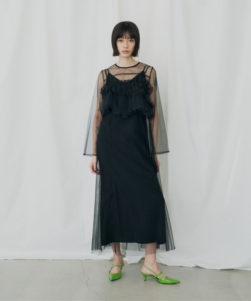 マルチウェイボリュームチュールドレス / multiway volume tulle dress