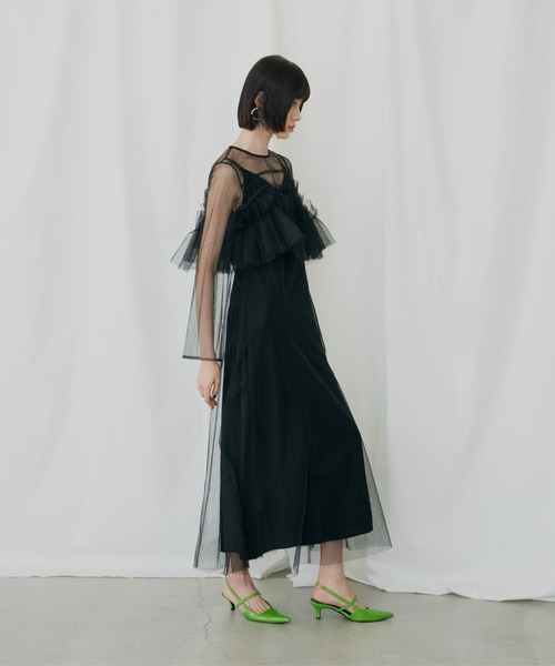 マルチウェイボリュームチュールドレス / multiway volume tulle dress