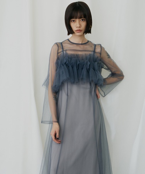 マルチウェイボリュームチュールドレス / multiway volume tulle dress