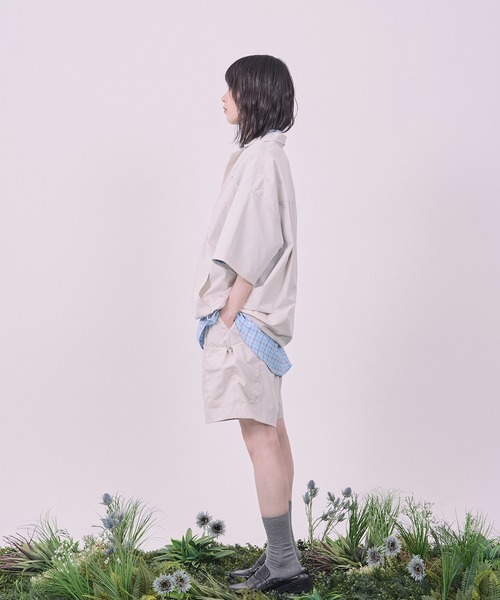 Nora Lily(ノラリリー)の「【Nora Lily】Drawcord Cubist Cargo Shorts(その他パンツ・メンズ・ダークグレー/パープル/カーキ/アイボリー・FREE)」の7枚目の写真