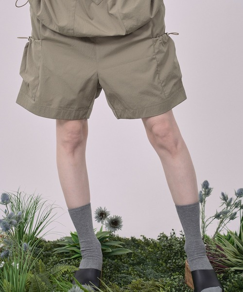 Nora Lily(ノラリリー)の「【Nora Lily】Drawcord Cubist Cargo Shorts(その他パンツ・メンズ・ダークグレー/パープル/カーキ/アイボリー・FREE)」の21枚目の写真