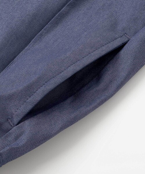 BeBe（ベベ）の「カラーデニムサイドボタンプリーツスカパン(90~150cm)（スカート・キッズ・ネイビー/レッド・140cm/120cm/130cm/150cm/110cm）」の4枚目の写真