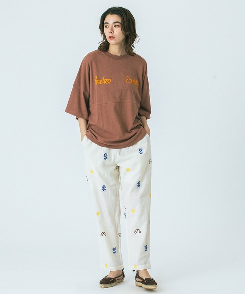 HLAADA(フラーダ)の「(HLAADA for ROSEBUD)EMBROIDERED PANTS(その他パンツ・レディース・ブラック/オフホワイト・ONE SIZE)」の11枚目の写真