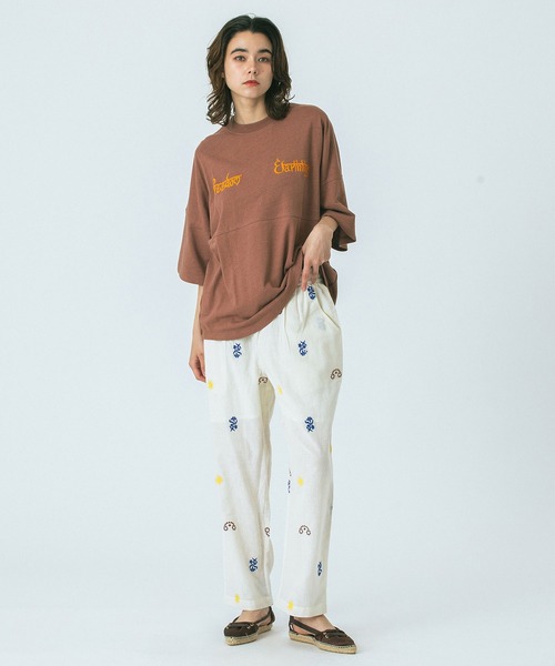 HLAADA(フラーダ)の「(HLAADA for ROSEBUD)EMBROIDERED PANTS(その他パンツ・レディース・ブラック/オフホワイト・ONE SIZE)」の12枚目の写真