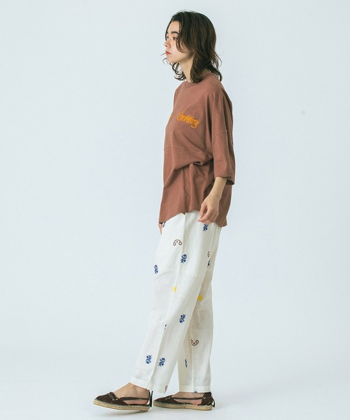 HLAADA(フラーダ)の「(HLAADA for ROSEBUD)EMBROIDERED PANTS(その他パンツ・レディース・ブラック/オフホワイト・ONE SIZE)」の13枚目の写真