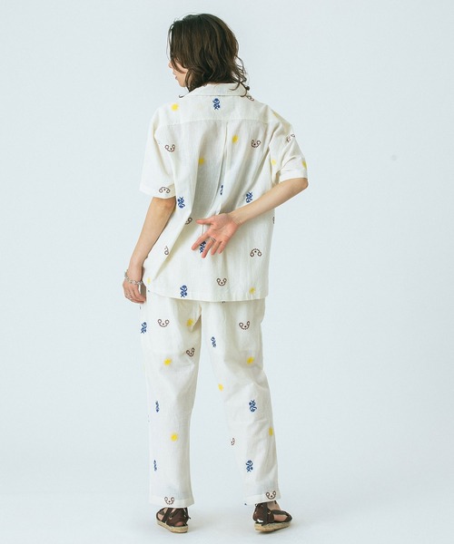 HLAADA(フラーダ)の「(HLAADA for ROSEBUD)EMBROIDERED PANTS(その他パンツ・レディース・ブラック/オフホワイト・ONE SIZE)」の9枚目の写真