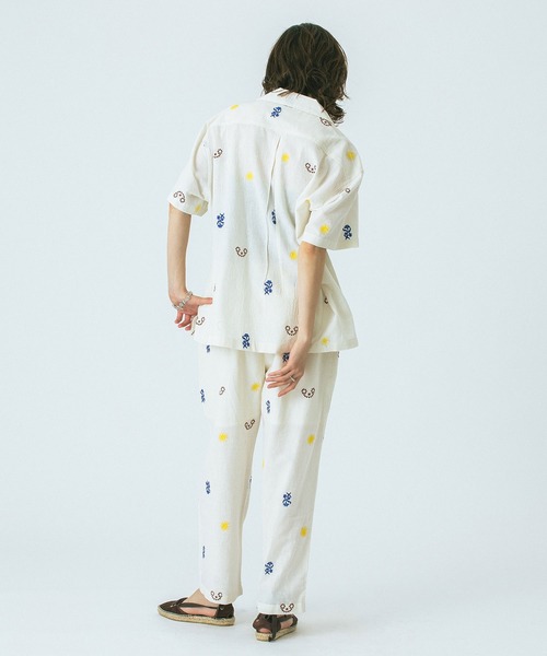 HLAADA(フラーダ)の「(HLAADA for ROSEBUD)EMBROIDERED PANTS(その他パンツ・レディース・ブラック/オフホワイト・ONE SIZE)」の10枚目の写真