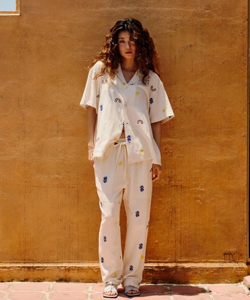 HLAADA(フラーダ)の「(HLAADA for ROSEBUD)EMBROIDERED PANTS(その他パンツ・レディース・ブラック/オフホワイト・ONE SIZE)」の19枚目の写真