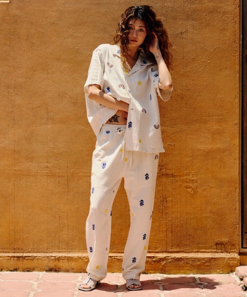 HLAADA(フラーダ)の「(HLAADA for ROSEBUD)EMBROIDERED PANTS(その他パンツ・レディース・ブラック/オフホワイト・ONE SIZE)」の20枚目の写真