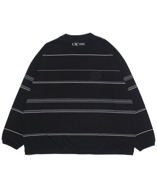 F/CE. （エフシーイー）の「F/CE. RE LOGO LONG SLEEVE BORDER T / エフシーイー  リロゴロングスリーブボーダーティー（Tシャツ/カットソー・メンズ・ブラック/グレー・SMALL/MEDIUM/LARGE/X-LARGE）」の2枚目の写真