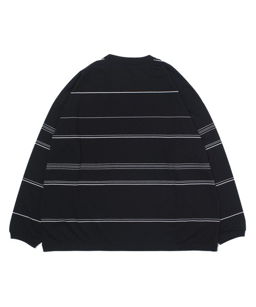 F/CE. （エフシーイー）の「F/CE. RE LOGO LONG SLEEVE BORDER T / エフシーイー  リロゴロングスリーブボーダーティー（Tシャツ/カットソー・メンズ・ブラック/グレー・SMALL/MEDIUM/LARGE/X-LARGE）」の3枚目の写真