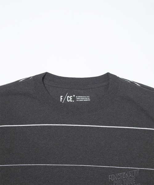 F/CE. （エフシーイー）の「F/CE. RE LOGO LONG SLEEVE BORDER T / エフシーイー  リロゴロングスリーブボーダーティー（Tシャツ/カットソー・メンズ・ブラック/グレー・SMALL/MEDIUM/LARGE/X-LARGE）」の5枚目の写真