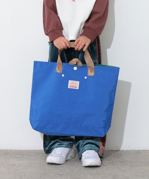 Ocean&Ground（オーシャン&グラウンド）の「ﾚｯｽﾝBAG GOODAY（トートバッグ・キッズ・エメラルド/ブラック/レッド/ピンク/グリーン/ダークネイビー/ターコイズブルー/ブルー/マスタード/ミント/ラベンダー/ライトパープル/ベージュ・FREE）」の8枚目の写真