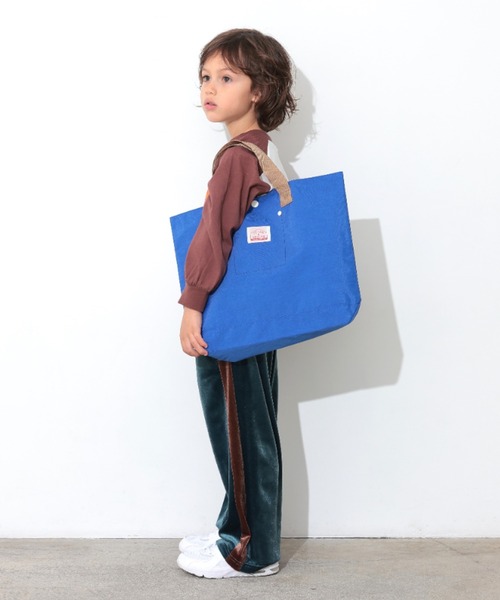 Ocean&Ground（オーシャン&グラウンド）の「ﾚｯｽﾝBAG GOODAY（トートバッグ・キッズ・エメラルド/ブラック/レッド/ピンク/グリーン/ダークネイビー/ターコイズブルー/ブルー/マスタード/ミント/ラベンダー/ライトパープル/ベージュ・FREE）」の14枚目の写真