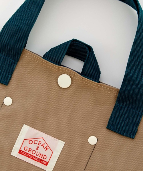Ocean&Ground（オーシャン&グラウンド）の「ﾚｯｽﾝBAG GOODAY（トートバッグ・キッズ・エメラルド/ブラック/レッド/ピンク/グリーン/ダークネイビー/ターコイズブルー/ブルー/マスタード/ミント/ラベンダー/ライトパープル/ベージュ・FREE）」の21枚目の写真
