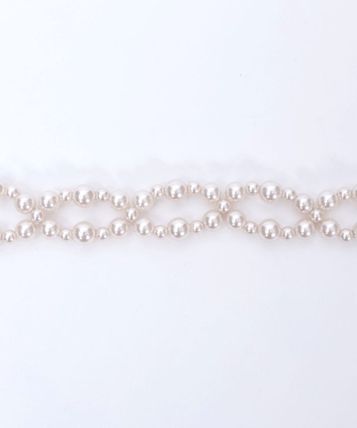 axes femme POETIQUE（アクシーズファムポエティック）の「ワンダーモチーフパールベルト（ベルト・レディース・ゴールド/アンティークゴールド・FREE）」の8枚目の写真