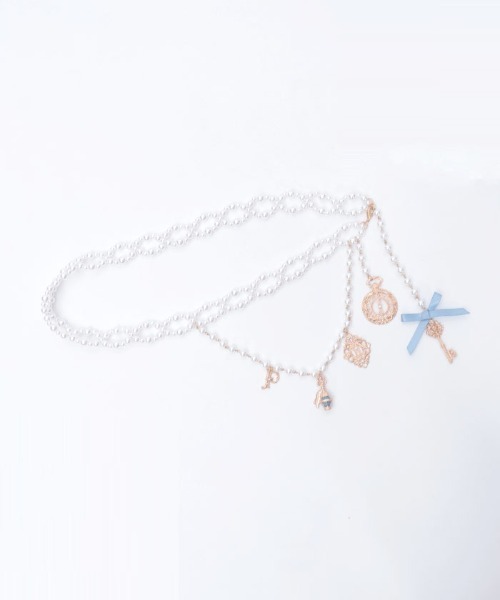 axes femme POETIQUE（アクシーズファムポエティック）の「ワンダーモチーフパールベルト（ベルト・レディース・ゴールド/アンティークゴールド・FREE）」の11枚目の写真