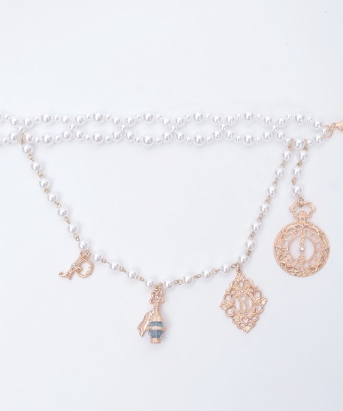 axes femme POETIQUE（アクシーズファムポエティック）の「ワンダーモチーフパールベルト（ベルト・レディース・ゴールド/アンティークゴールド・FREE）」の14枚目の写真