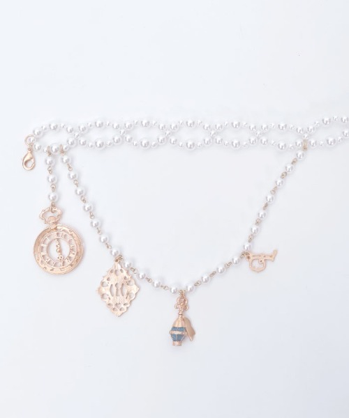 axes femme POETIQUE（アクシーズファムポエティック）の「ワンダーモチーフパールベルト（ベルト・レディース・ゴールド/アンティークゴールド・FREE）」の16枚目の写真